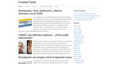 Desktop Screenshot of limpiezafacial.net